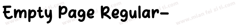 Empty Page Regular字体转换